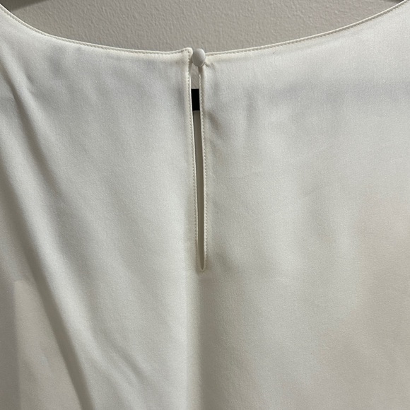 Theory Cream Women's Blouse IVORY  CAP SLEEVE SHELL XL - Picture 6 of 10